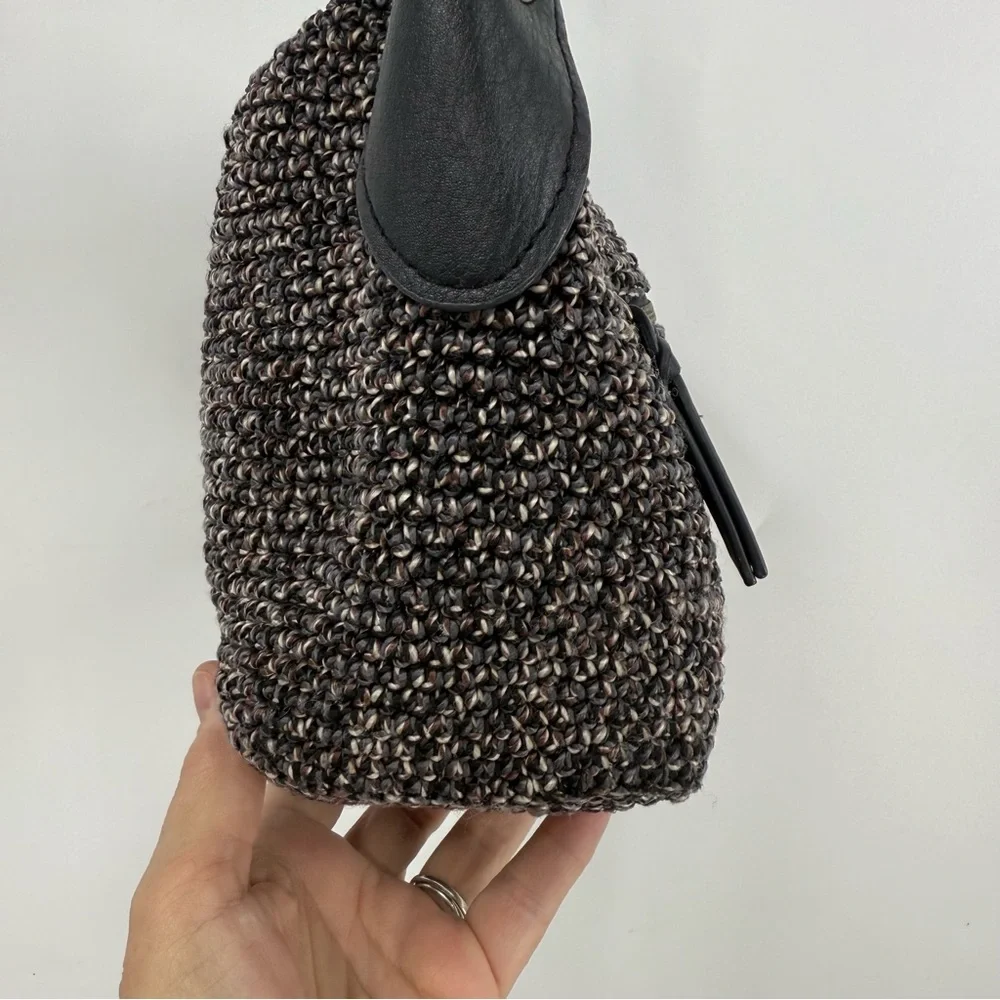 The Sak Indio Crochet : black /white Urban Static Hobo Shoulder Bag